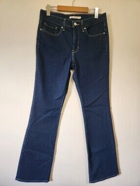 Levi's 315 Shaping Bootcut Jeans Dark Wash Indigo Size 30 EUC Tummy Slimming